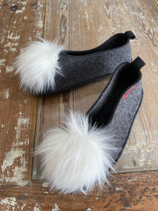 CONCRETE IN SNOW VEGAN slippers