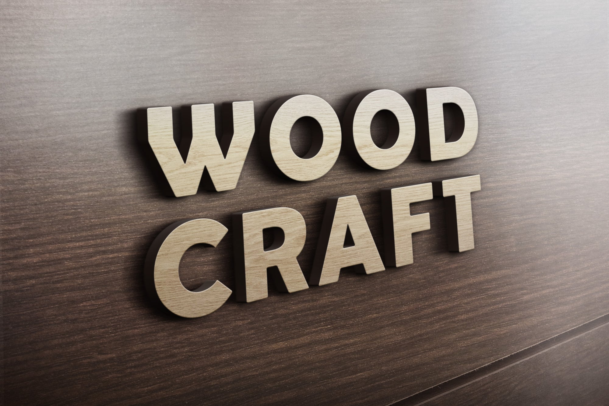 3D Wooden Logo MockUp - Mockup Hunt