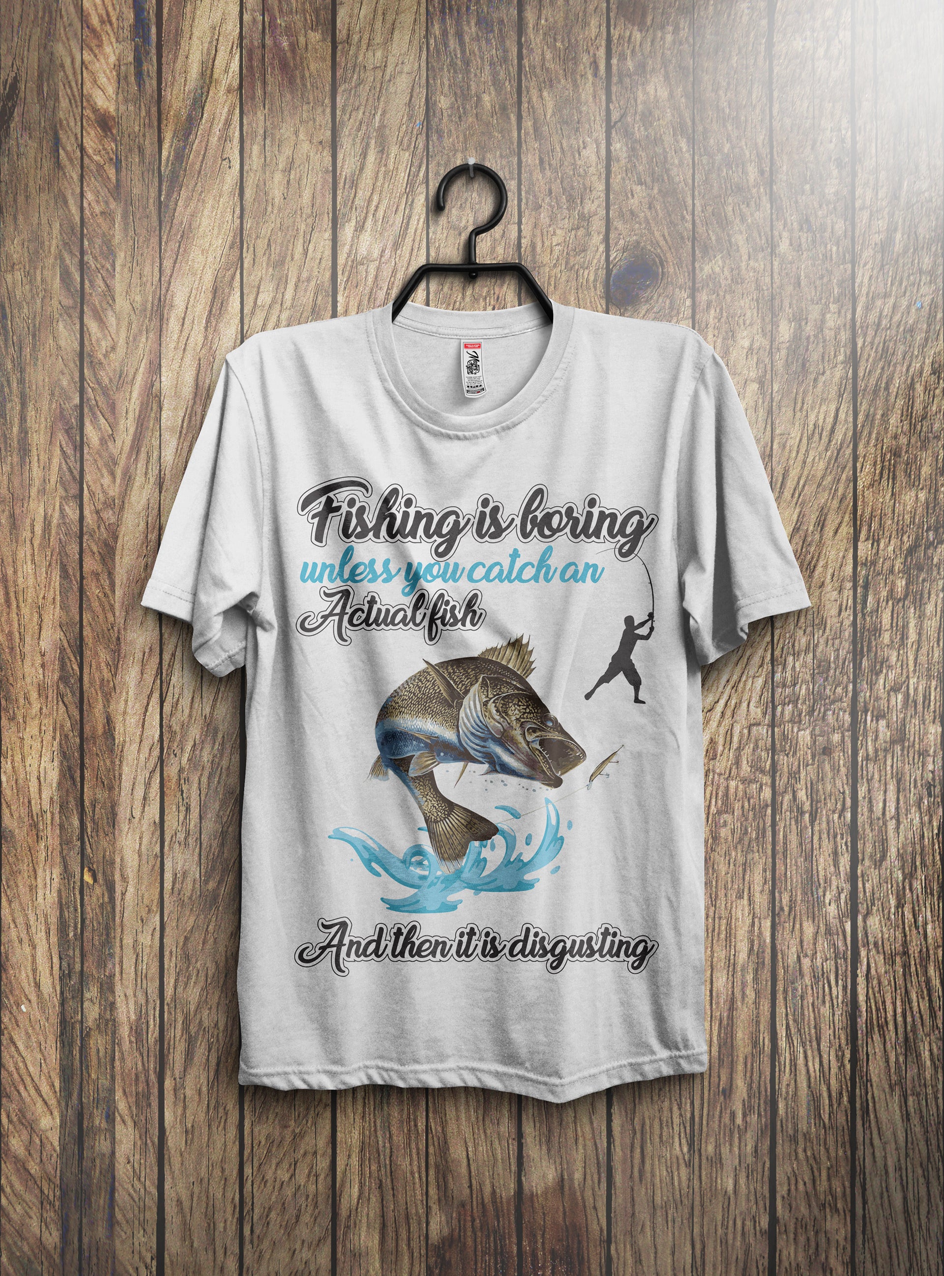 Download Fishing T-Shirts Bundle With Free Mockup - Mockup Hunt