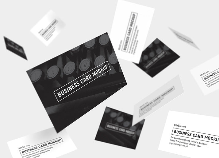 Download Big Collection Of 6 Business Card Mockups 85x55 Mm Mockup Hunt