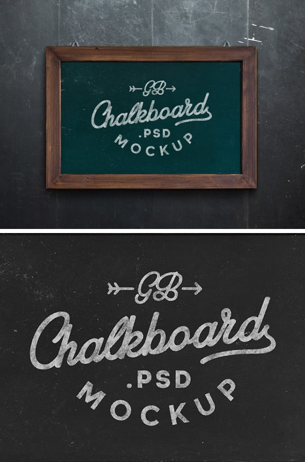 Download Chalkboard MockUp Frame PSD - Mockup Hunt