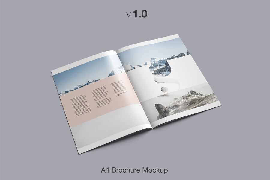 Download 16 Different Perspectives Of A4 Brochure Mockup Mockup Hunt PSD Mockup Templates