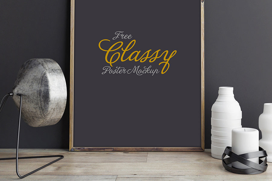 Download Classy Home Interior Decoration Frame Poster Mockup Mockup Hunt