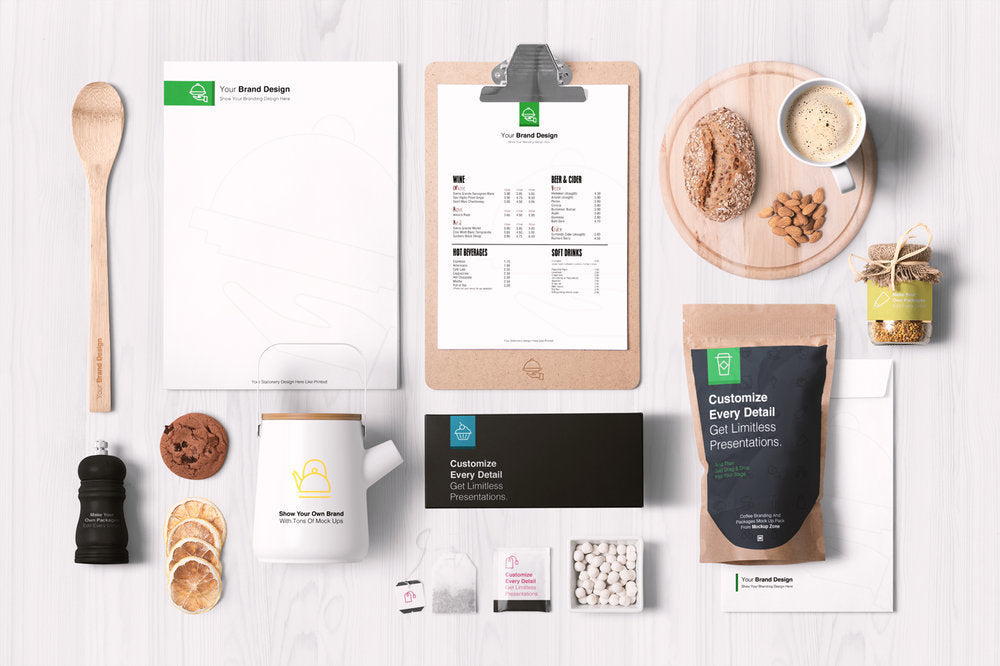 Download Coffee and Restaurant Items Mockup Pack - Mockup Hunt