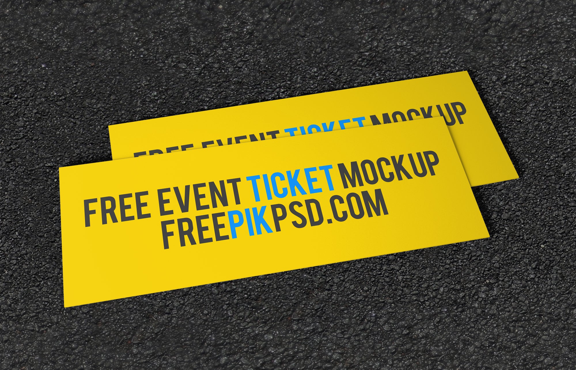 Download Wide And Horizontal Event Ticket Mockup Mockup Hunt