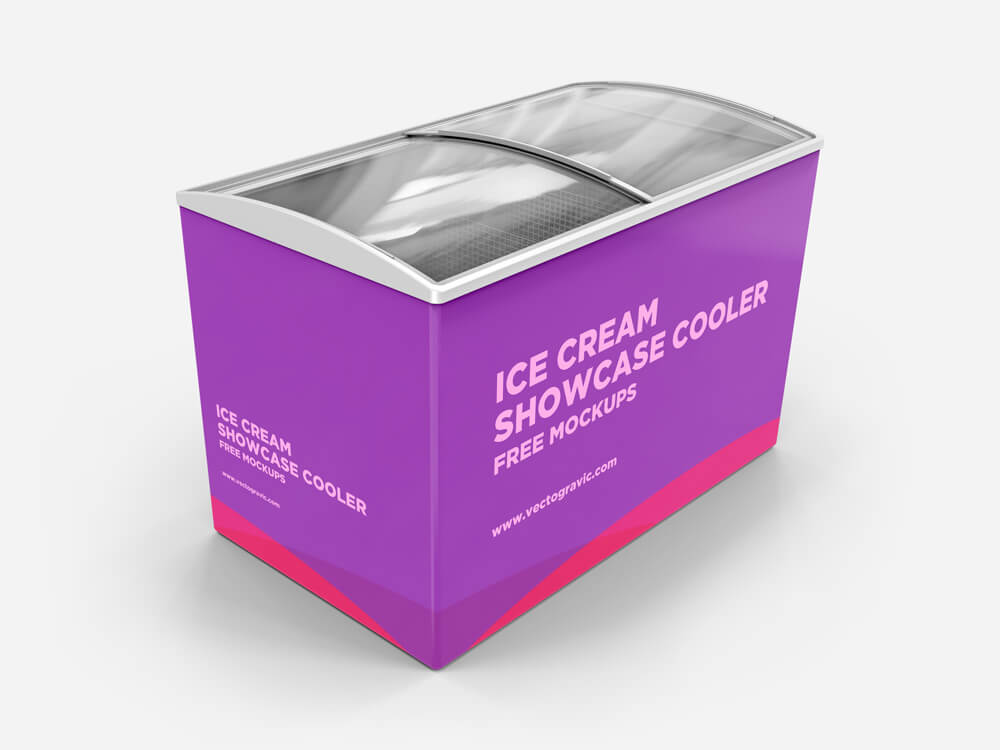 Download Ice Cream Showcase Cooler Mockup Mockup Hunt