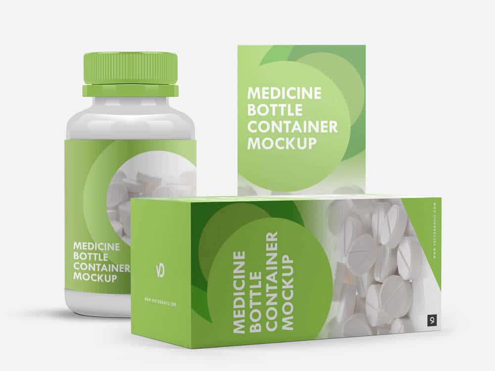 Medicine Bottle Container Mockup Mockup Hunt