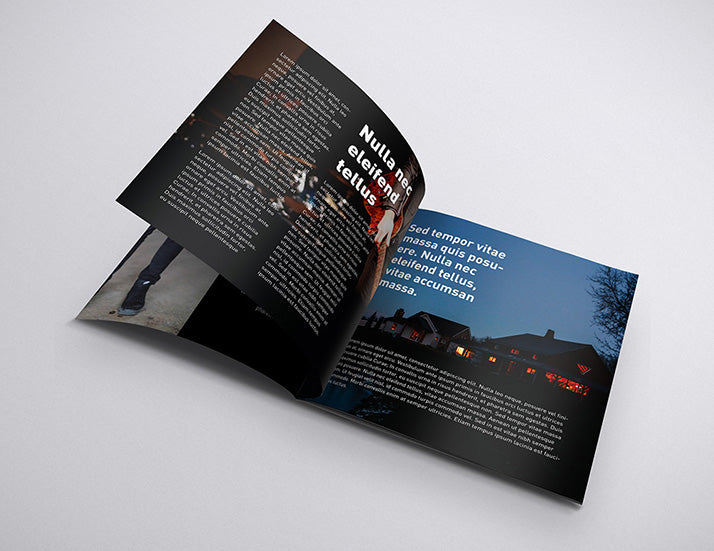 Black Square Brochure Mockup Set In 7 Angles Mockup Hunt