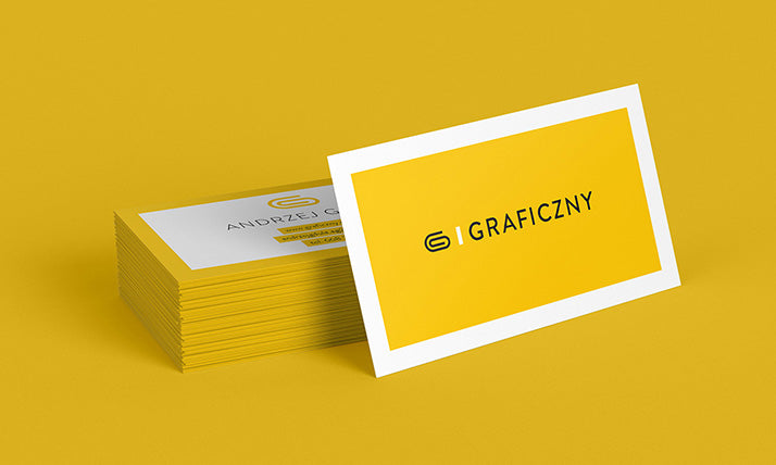 Business Card Mockups In A Yellow Background 4 Views Mockup Hunt
