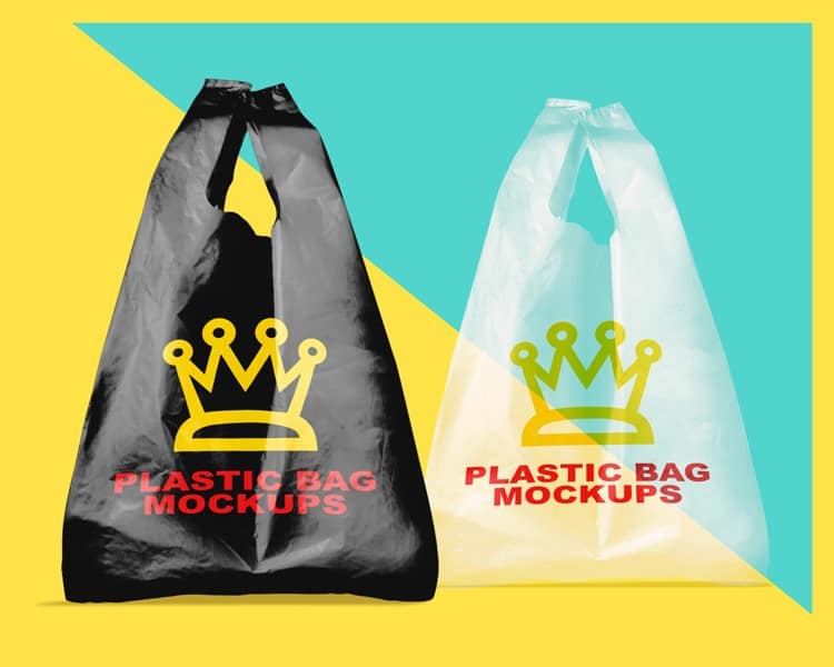 Download Set of Plastic Bag Mockups - Mockup Hunt