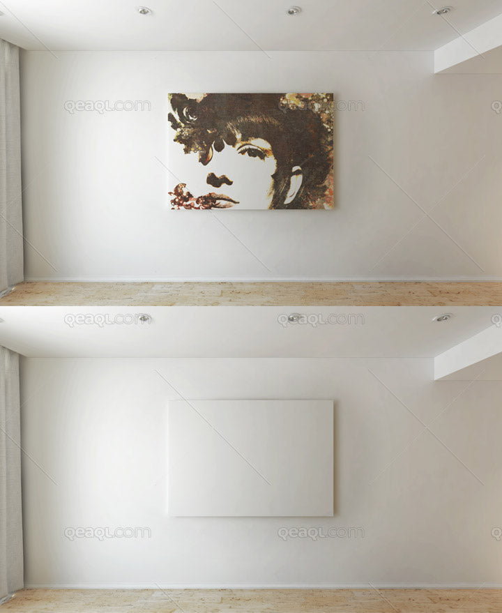 Download Canvas Frame Mockup In A House Decoration Mockup Hunt