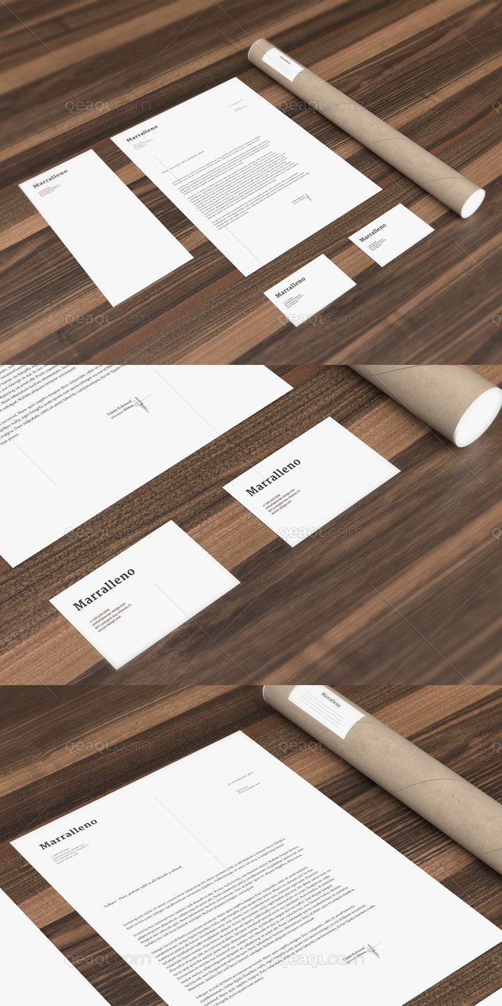 Download Stationery Mockup Collection on a Wooden Floor - Mockup Hunt