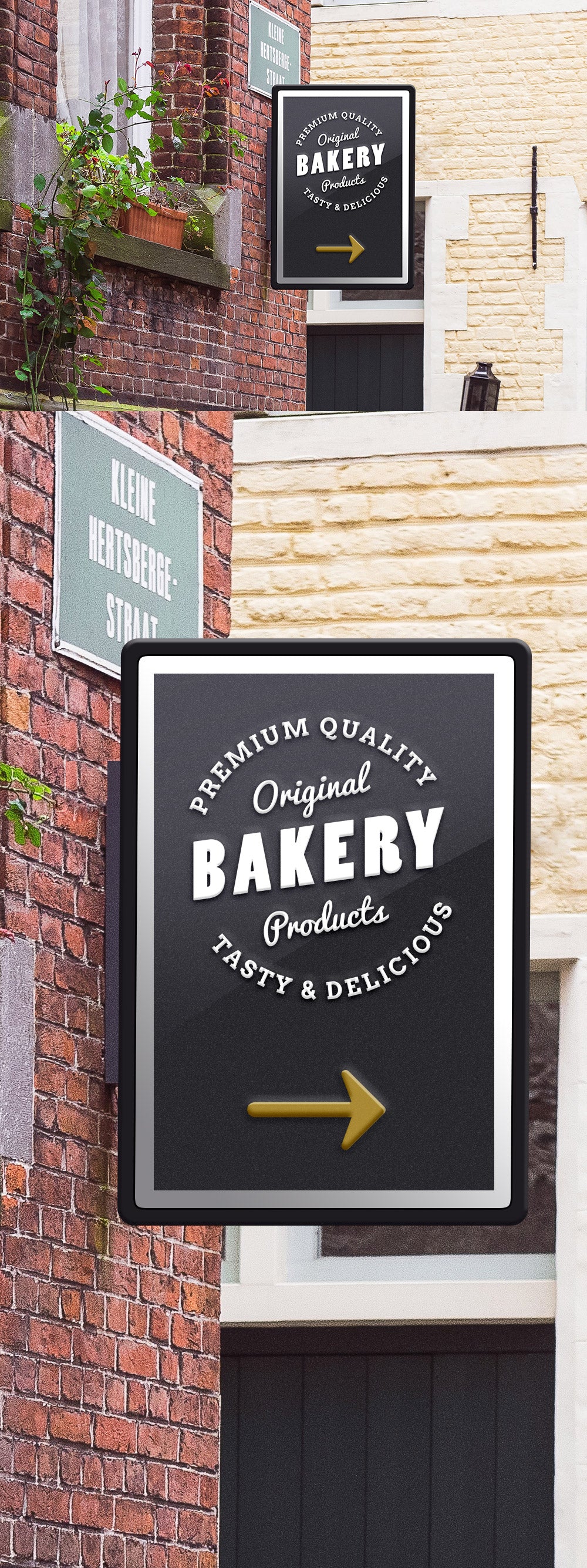 Download Public Bakery Business Signage Logo Mockup Mockup Hunt