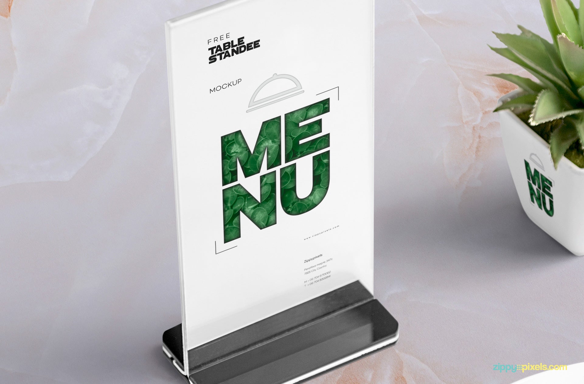 Download Table Menu Mockup Scene - Mockup Hunt