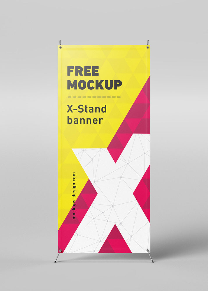 Download X Stand Advertisement Banners Mockup 4 Views Or Angles Mockup Hunt PSD Mockup Templates