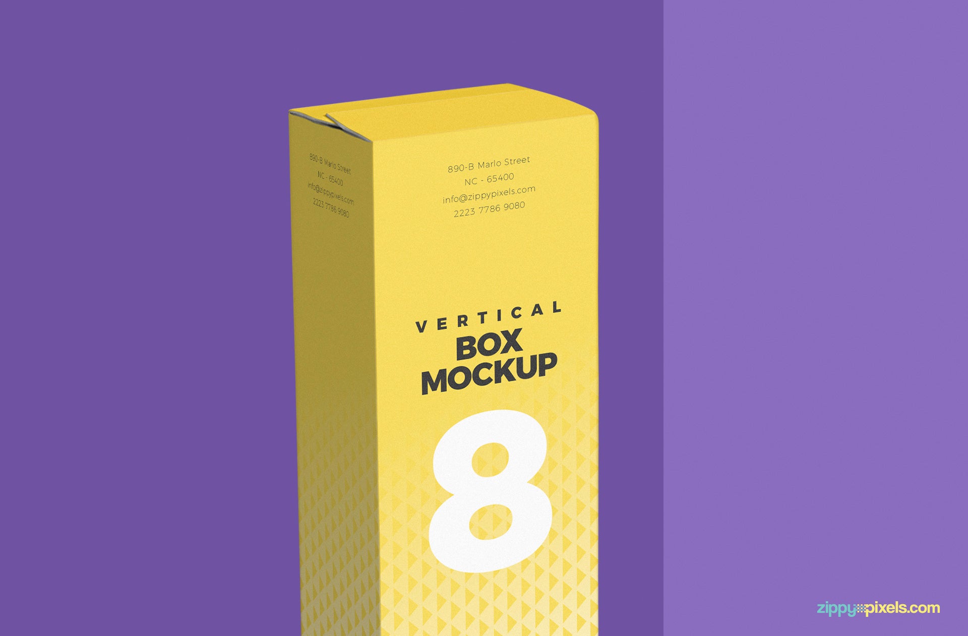 Vertical Box Mockup Cardboard - Mockup Hunt