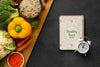 Flat Lay Time Management Concept For Diet Psd