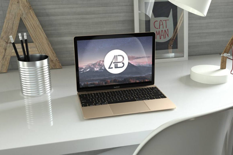 Download Realistic 12-Inch Macbook Mockup - Mockup Hunt