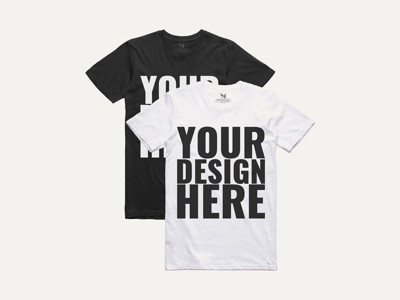 Download Realistic Black And White T Shirt Mockups Mockup Hunt