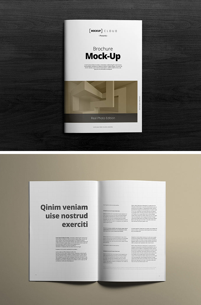 Download Free A4 Brochure Mockups Free Psd Mockup Templates Mockup Hunt