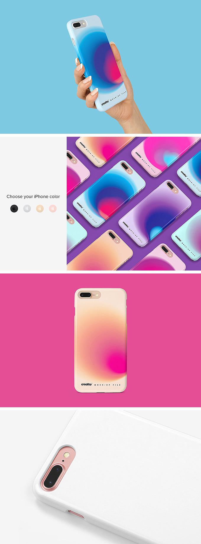 Download Iphone 8 With A Plastic Case Mockup Mockup Hunt