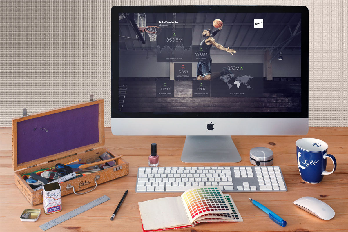 Apple Imac Mockuo On Office Desk Mockup Hunt