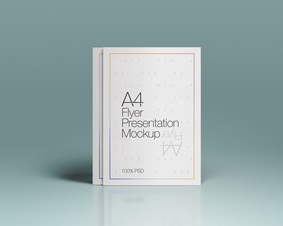 A4 Flyer Mockup Psd Front View Mockup Hunt