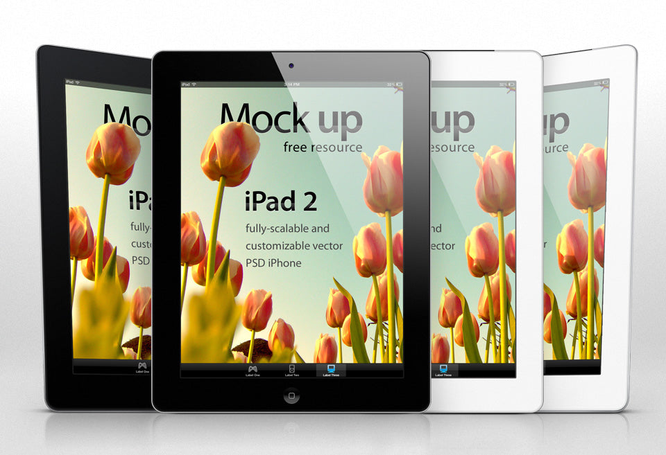 Download iPad 2 Vector Mockup Template for Psd - Mockup Hunt