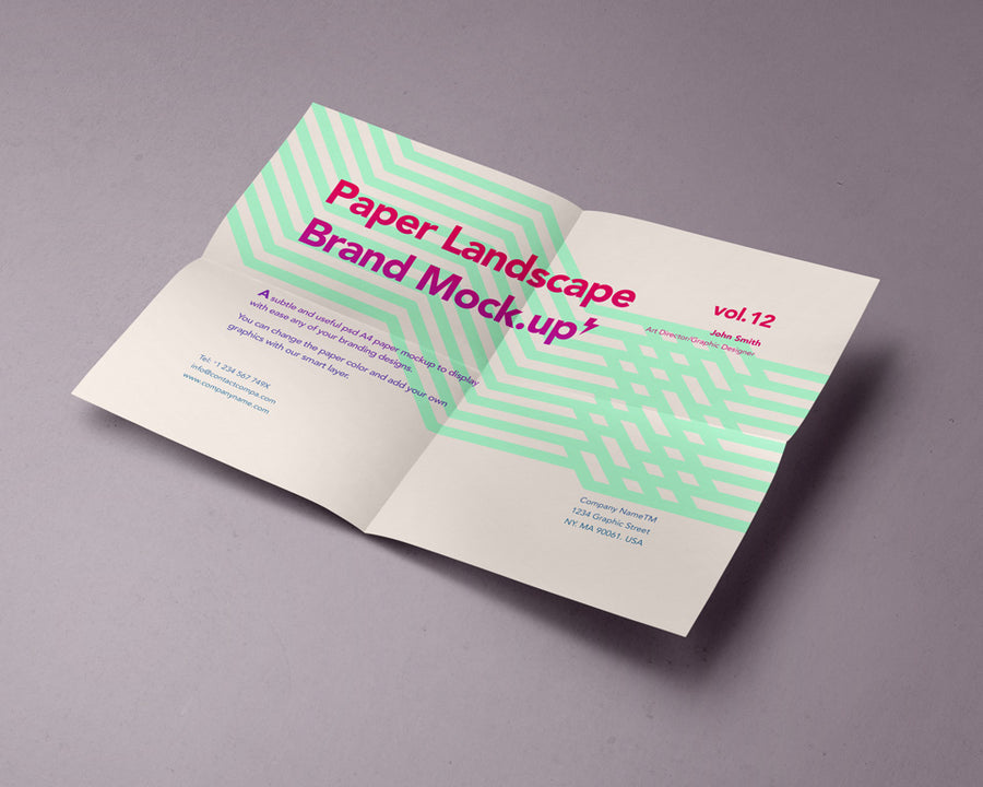 Download Free A4 Brochure Mockups Free Psd Mockup Templates Mockup Hunt