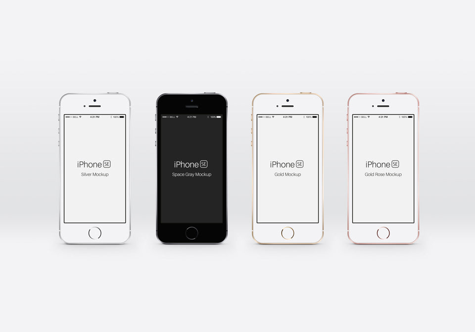 Download iPhone SE Psd Mockup Front View - Mockup Hunt