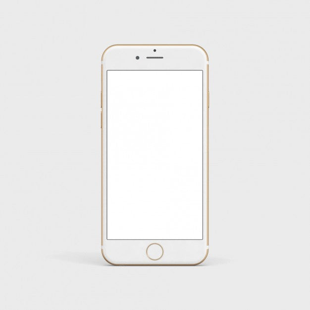 Download White Mobile iPhone 7 Mockup Front View - Mockup Hunt