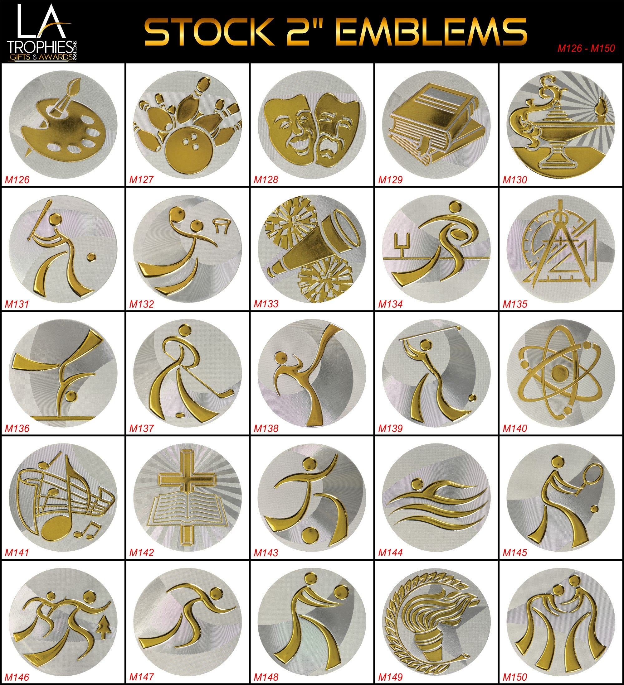 Stock Emblems  M126 - M150