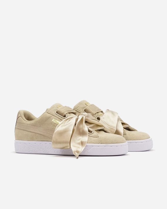 puma suede heart safari beige