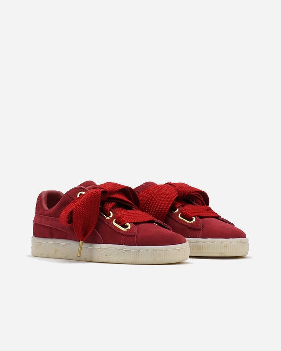 puma red suede womens