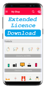 Extended Licence Android Shop App For Business.