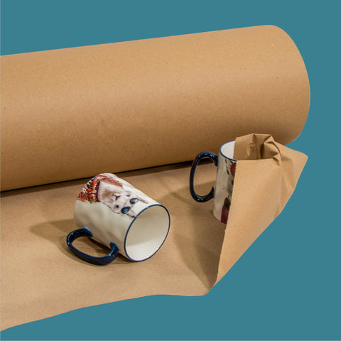 280m x 750mm 70gsm Roll of Kraft Paper Packaging Wrapping