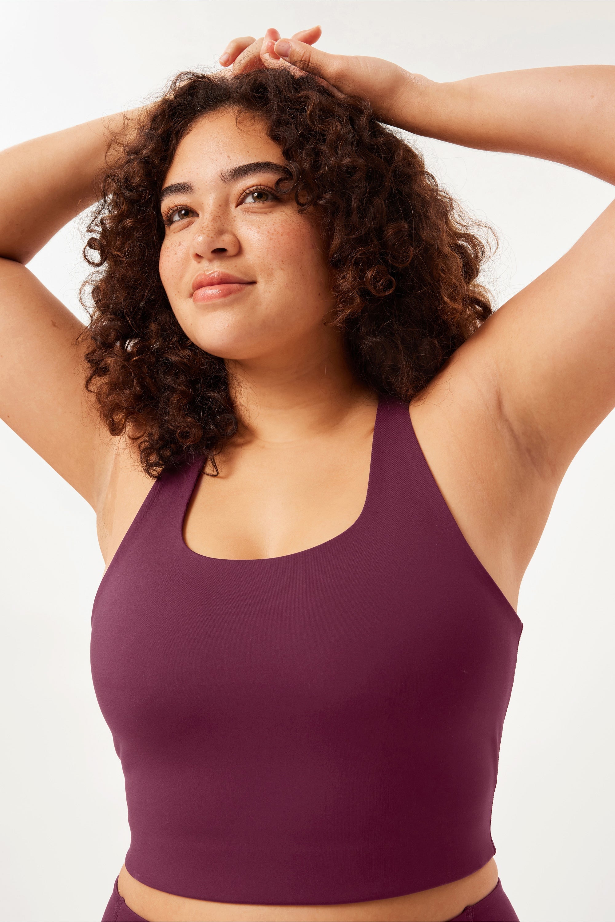 Plum Paloma Racerback Bra — Girlfriend Collective