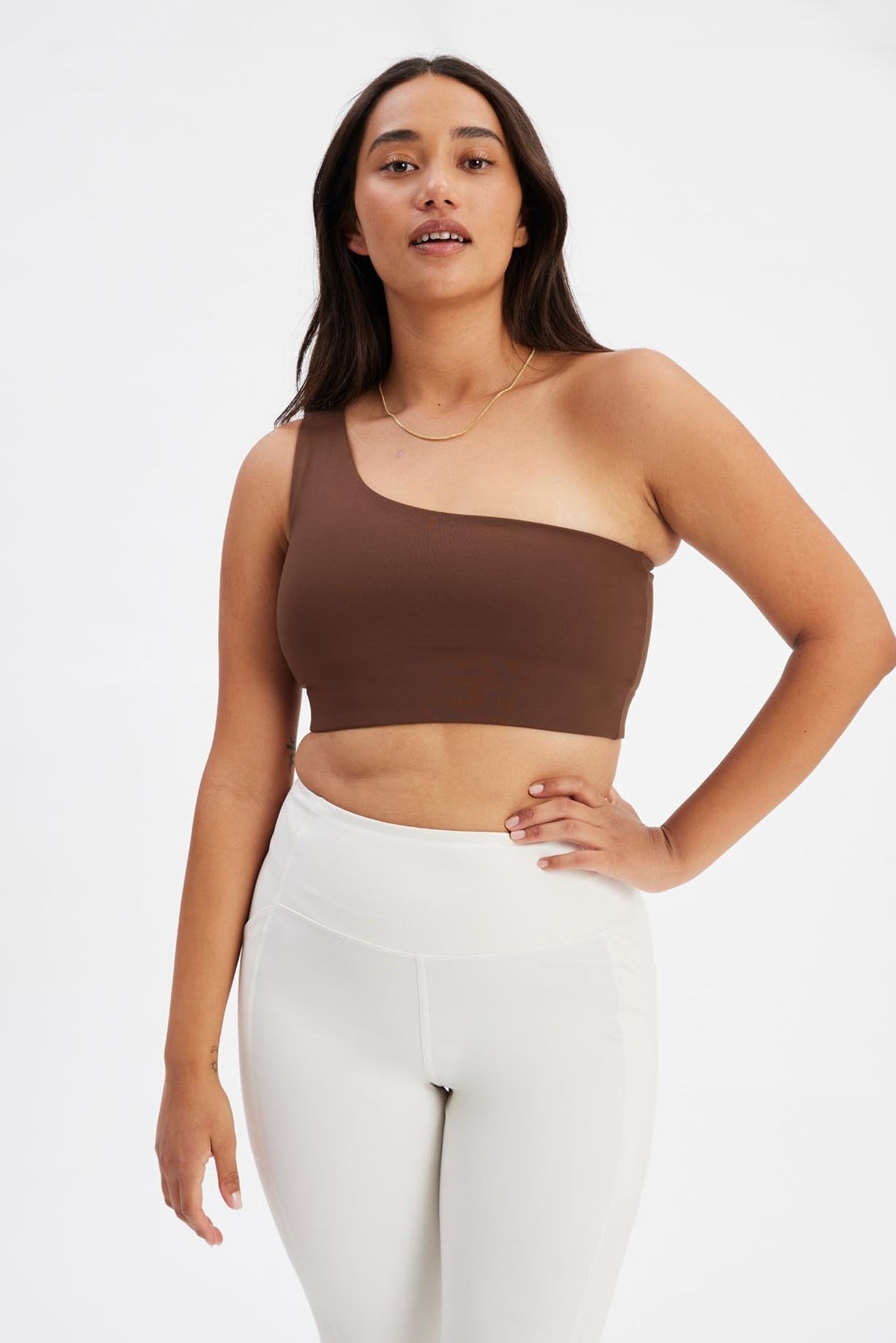 Glass Bianca One Shoulder Bra — Girlfriend Collective