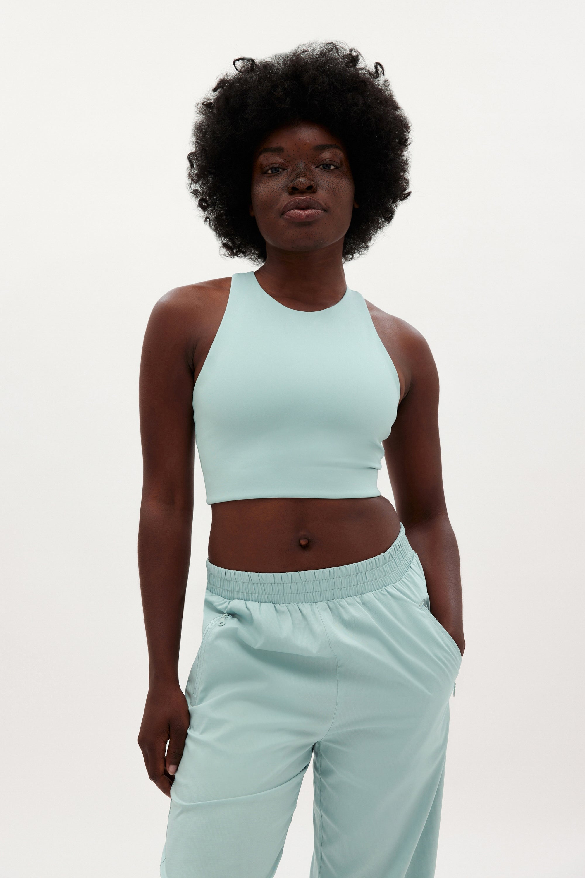 Buy Girlfriend Collective Dylan Green Crop Bra from Next USA