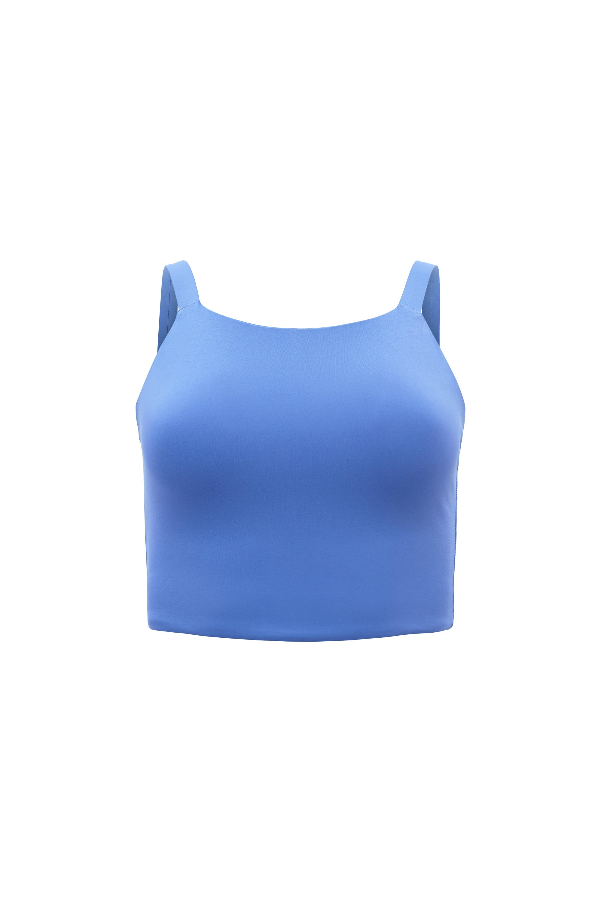 TYR Base Kinetic™ Women's High Neck Big Logo Sports Bra - Kentucky Blue