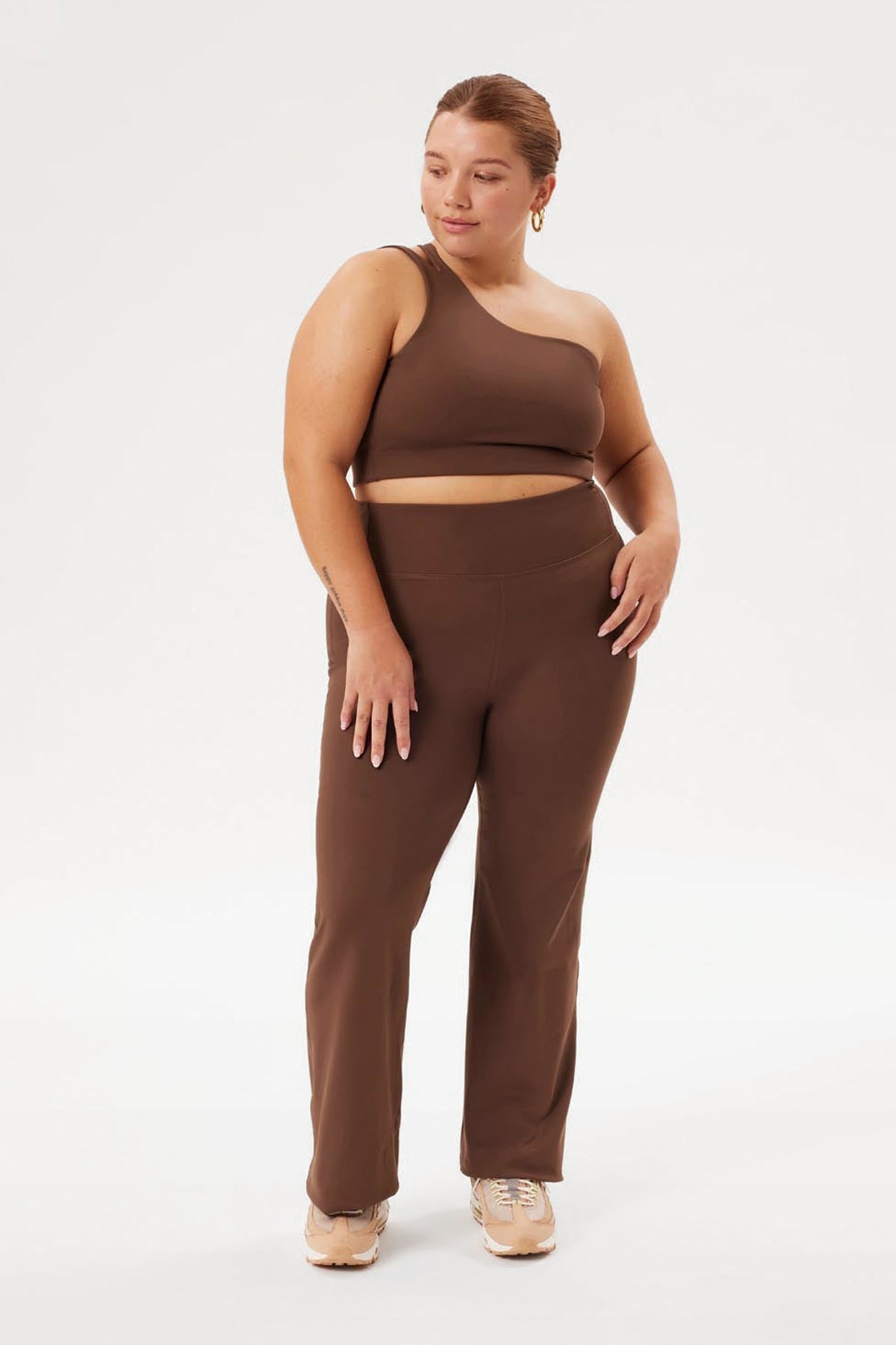 Nike Women's One Plus Size legging cropped pants RUST 3x 3xl BUTT