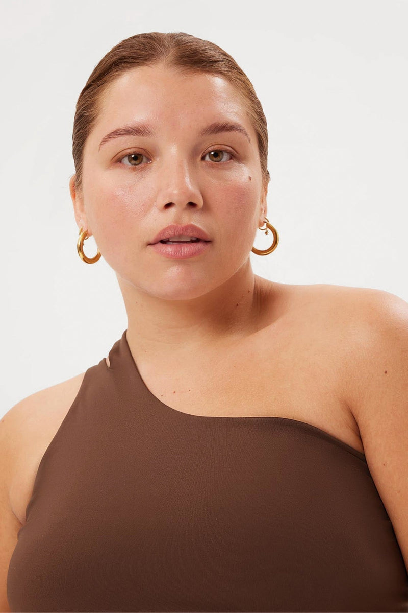 Earth Uma One Shoulder Bra — Girlfriend Collective