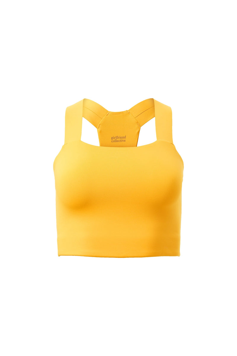 Citrine Charlie Straight Neck Bra — Girlfriend Collective