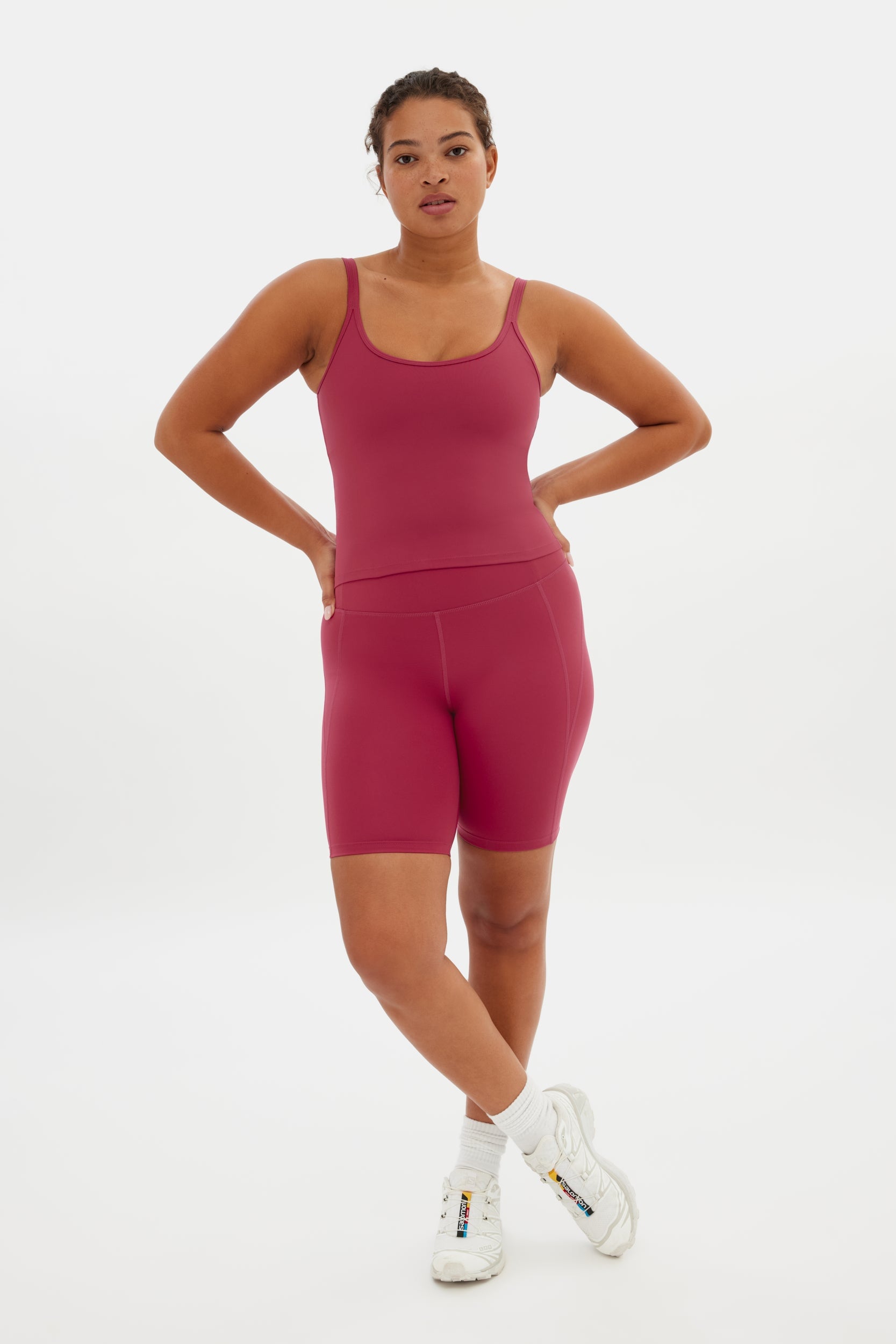 Girlfriend Collective Pomegranate Gemma Scoop Tank