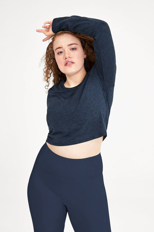 Midnight ReSet Cropped Long Sleeve