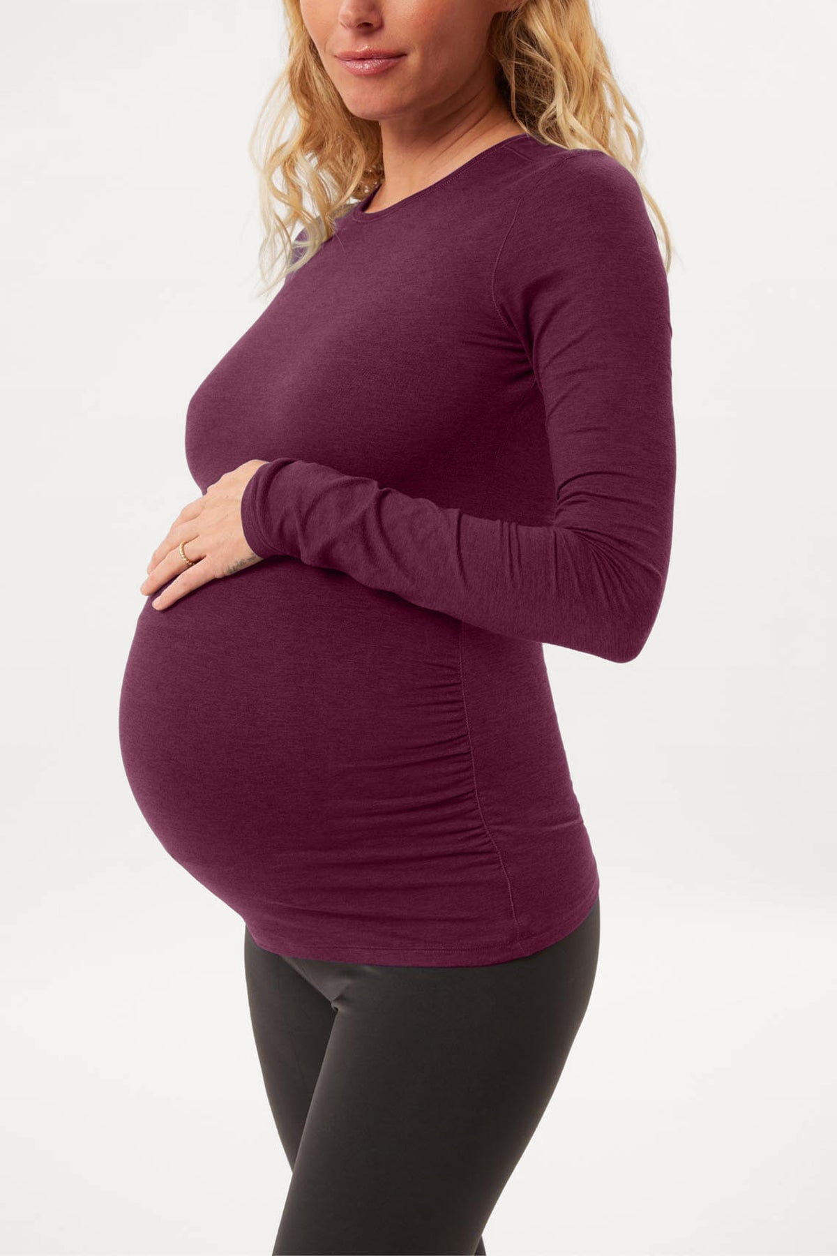 Moss ReSet Maternity Long Sleeve Tee — Girlfriend Collective