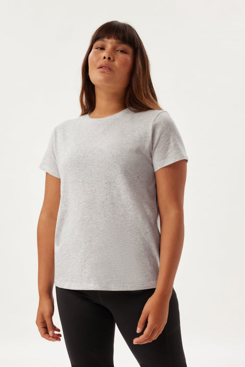 Stone Heather Recycled Cotton Classic Tee