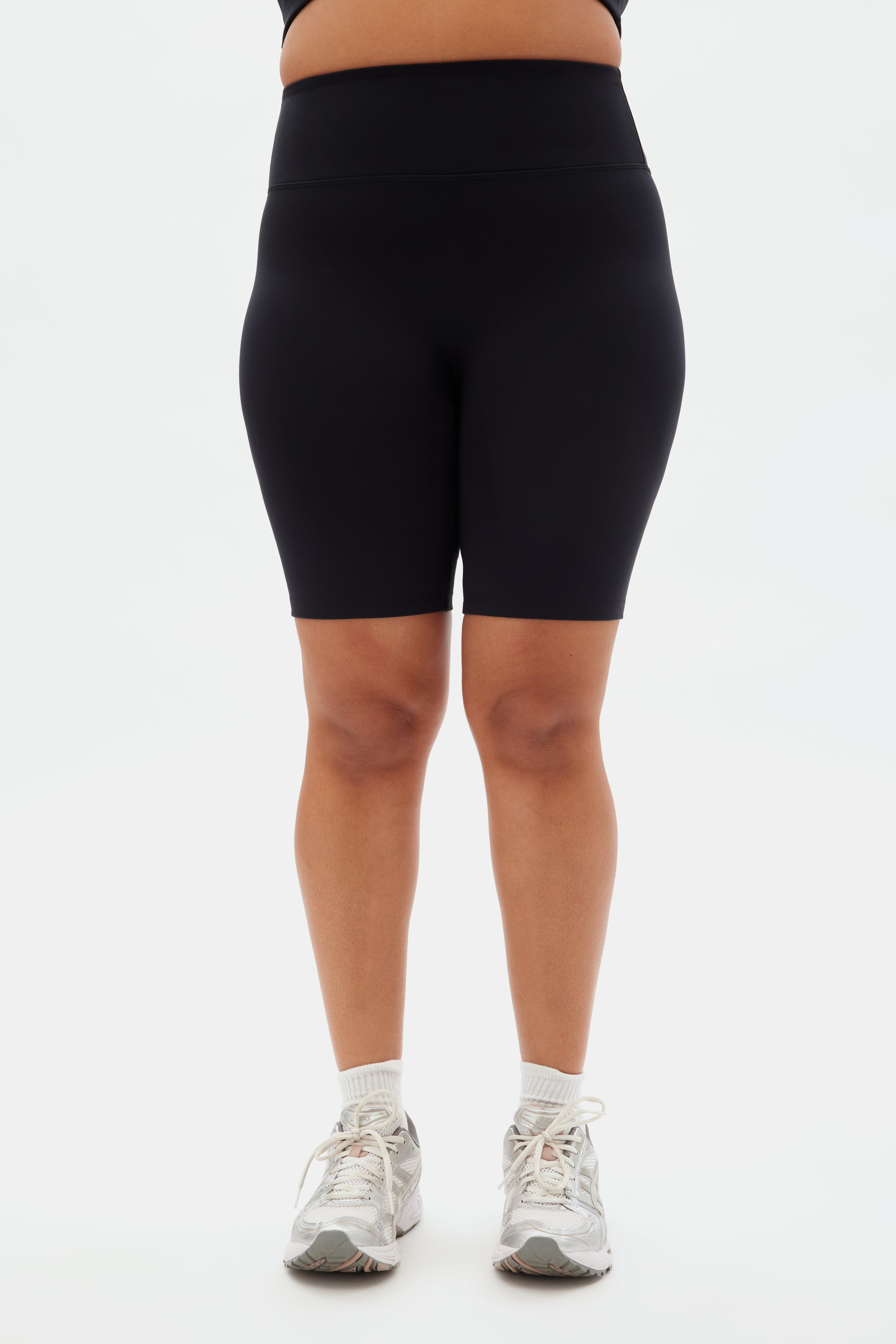 Black Luxe High-Rise Bike Short