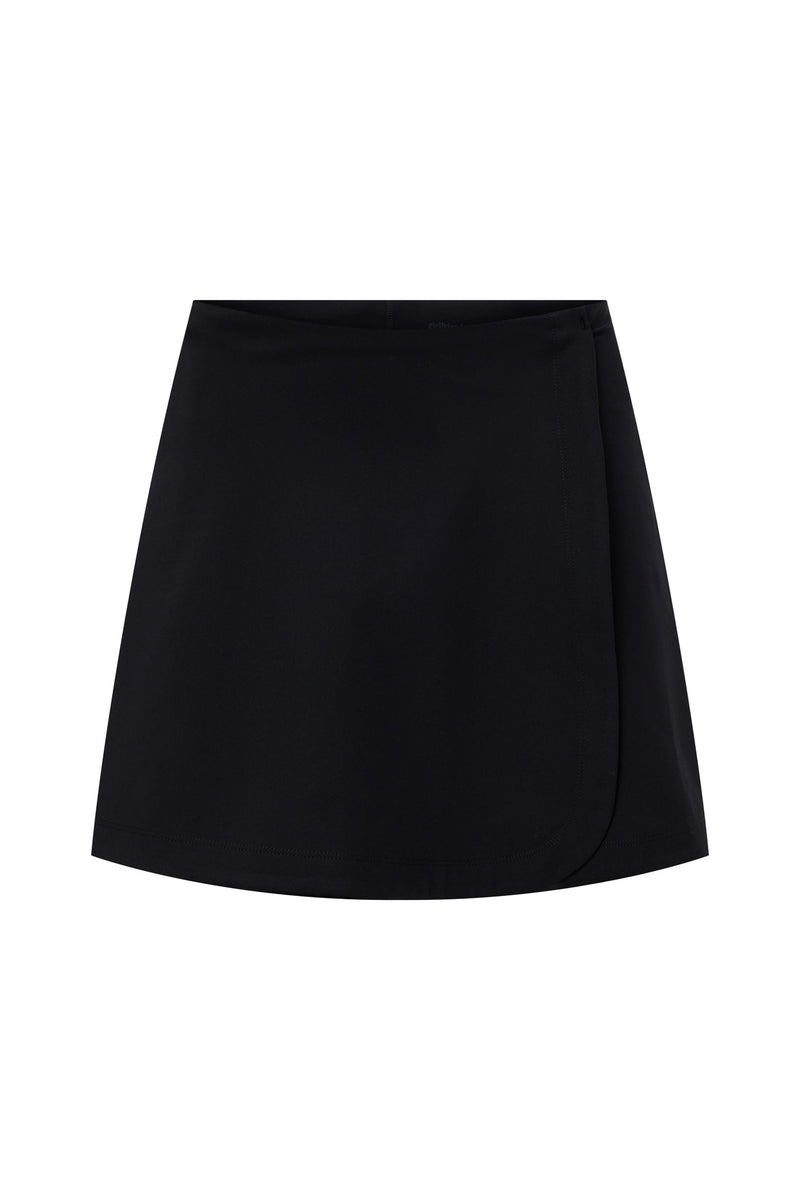 — Black Wrap Compressive Skort Girlfriend Ace Collective