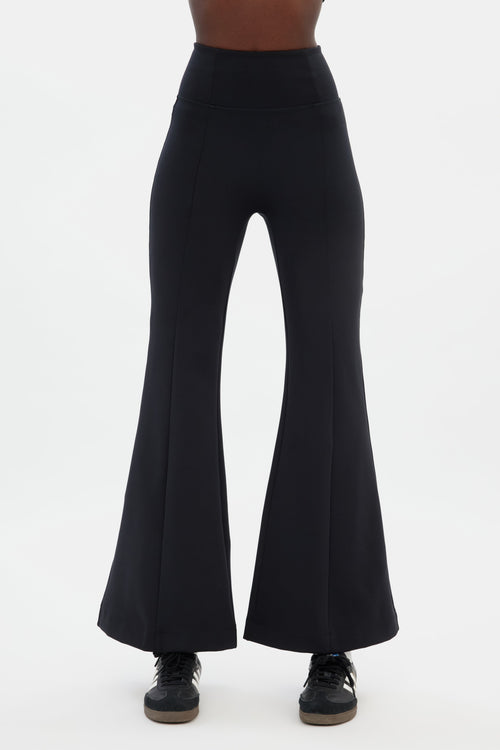 Black Luxe Flare Legging